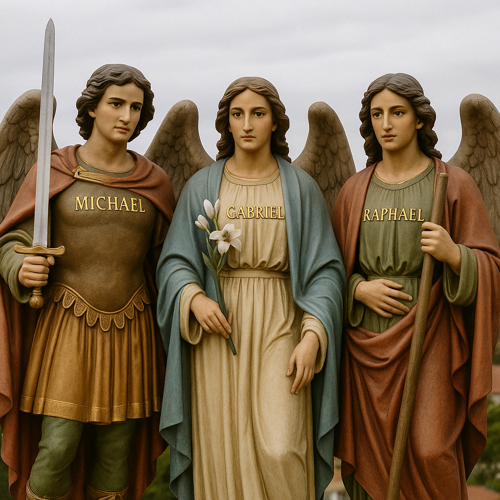 Archangels Michael, Gabriel and Raphael